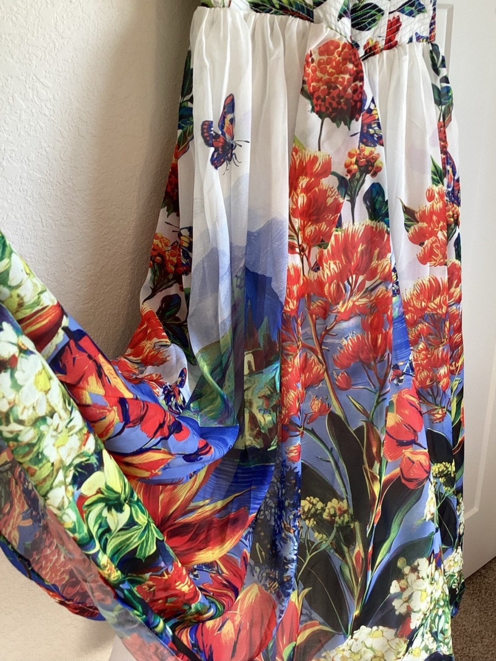 ✨Anthropologie Muse Basque Waist Midi Dress Sleeveless Sweetheart New Small - Picture 8 of 13